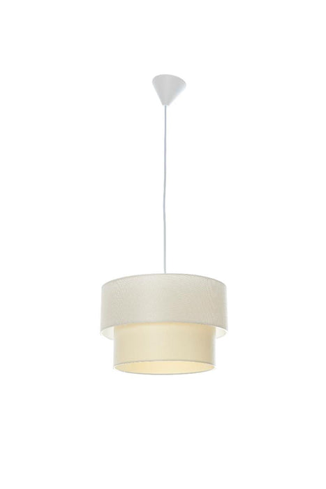 PENDER TEXTIL 1XE27 F300 H200 Cream