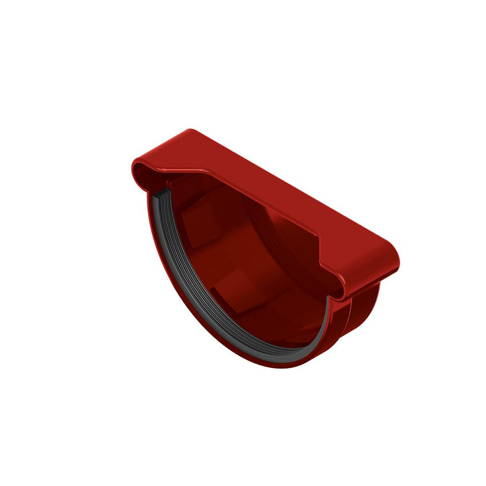 GUTTER CAP 120 MM PVC RED
