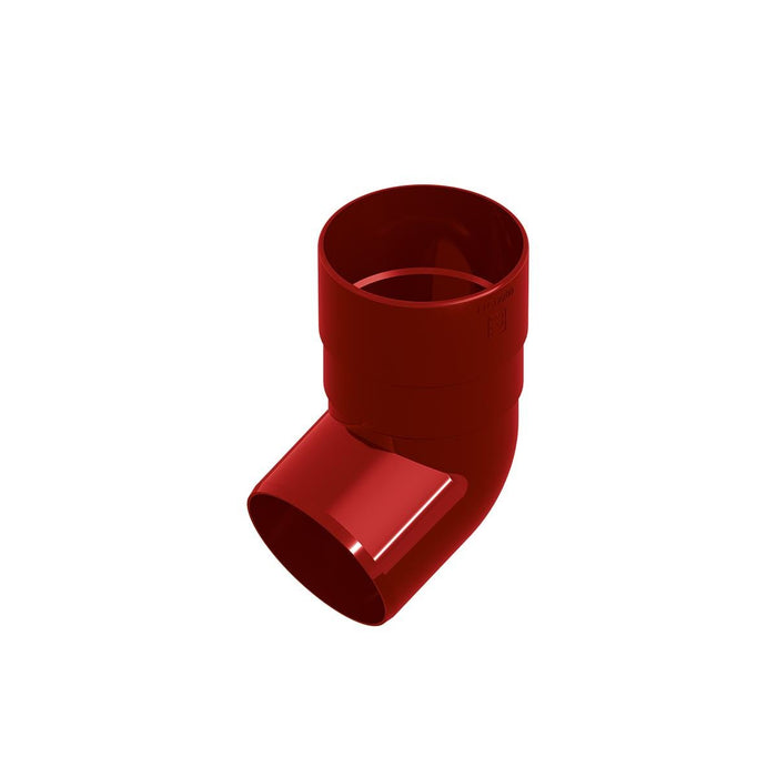 END ELBOW 80 MM PVC RED