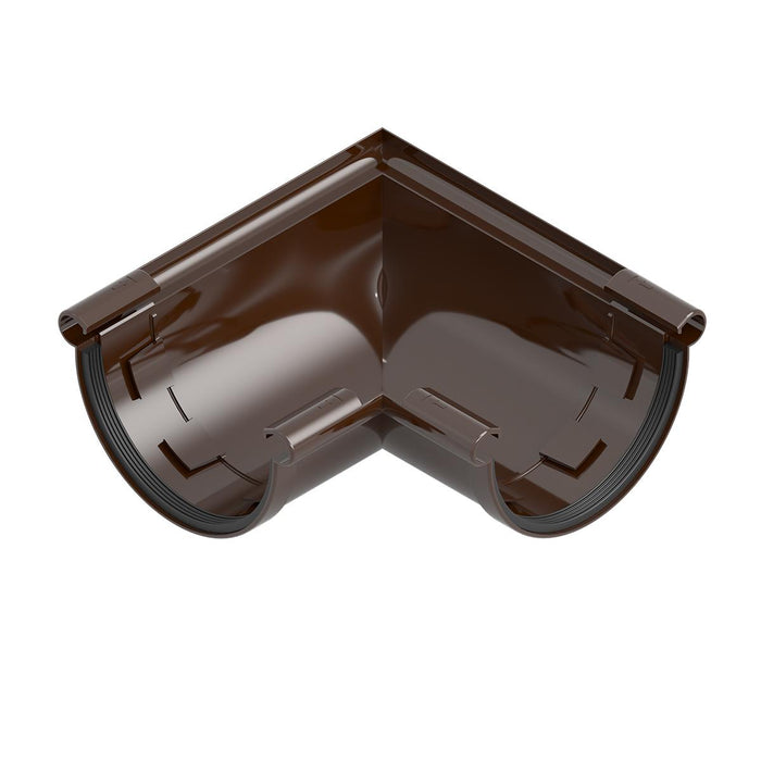 UNIVERSAL CORNER 120 MM PVC BROWN