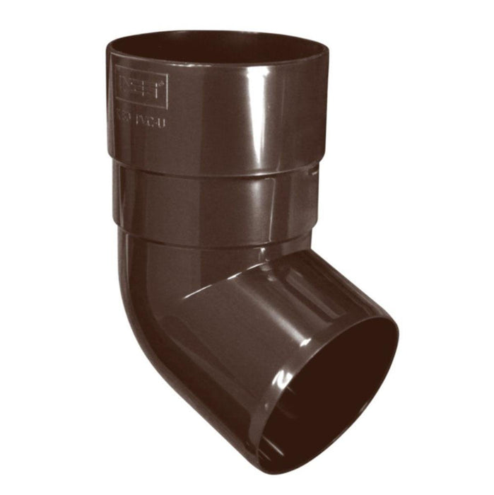 END ELBOW 80 MM PVC BROWN