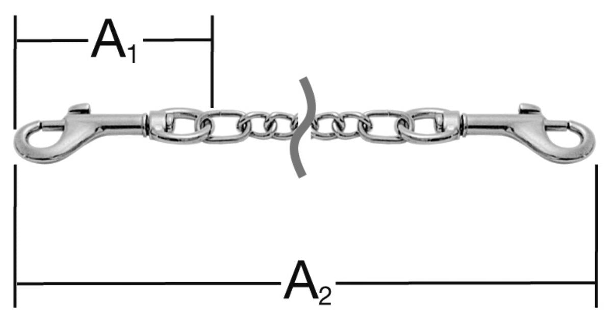 BAG CHAIN 54/480 MM NICKEL