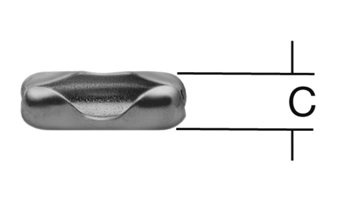 BURY. FOR BALL CHAIN 2.8-3.6MM