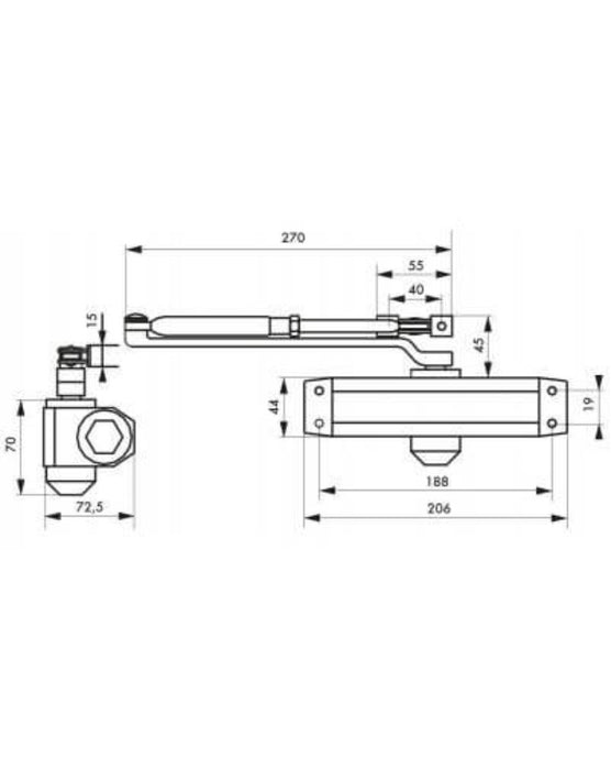 AUTOMATIC DOOR UP TO 80 KG. THIRARD
