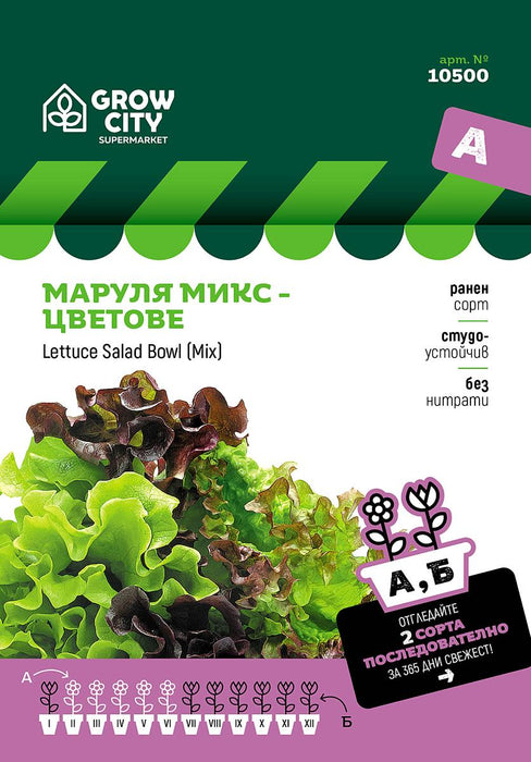 SEED LETTUCE MIXED COLORS SUPERMARKET