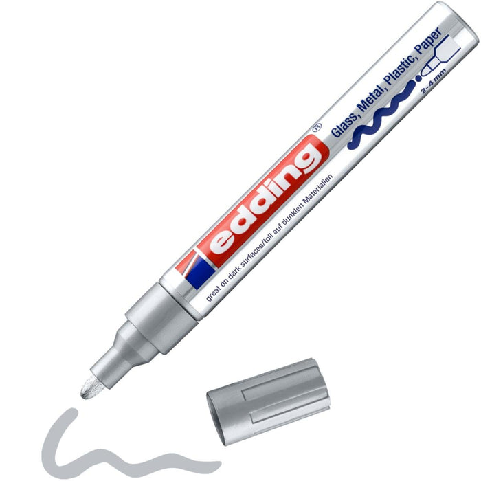 EDDING MARKER LACQUERED SILVER