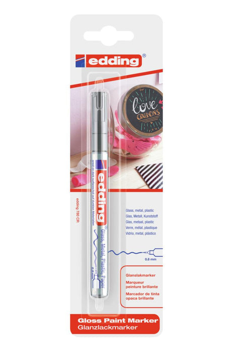 EDDING MARKER LACQUERED SILVER