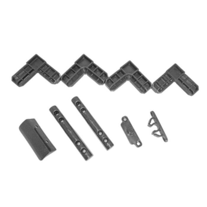 SET FOR MOSQUITO NET 8 PIECES ANTHRACITE