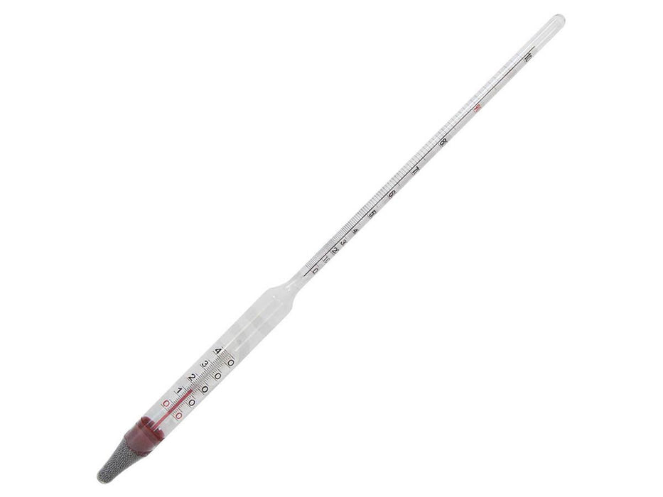 ALCOHOLOMETER WITH A THERMOMETER