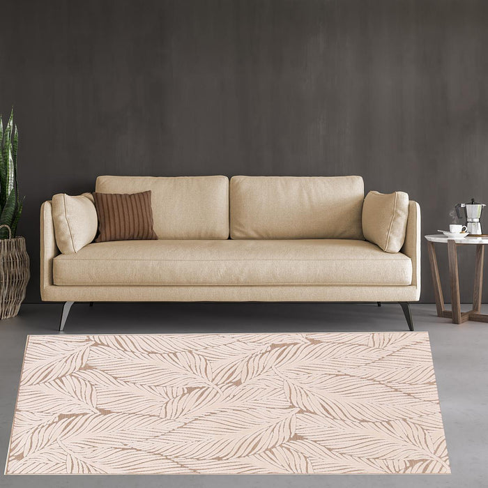 CARPET LIGHT LEAF CREAM 120X170 CM