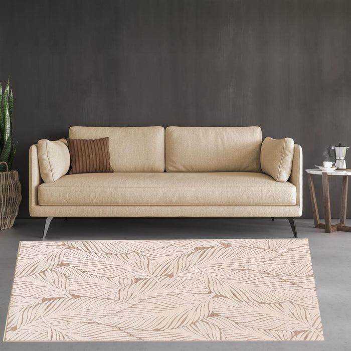 CARPET LIGHT LEAF CREAM 160X230 CM