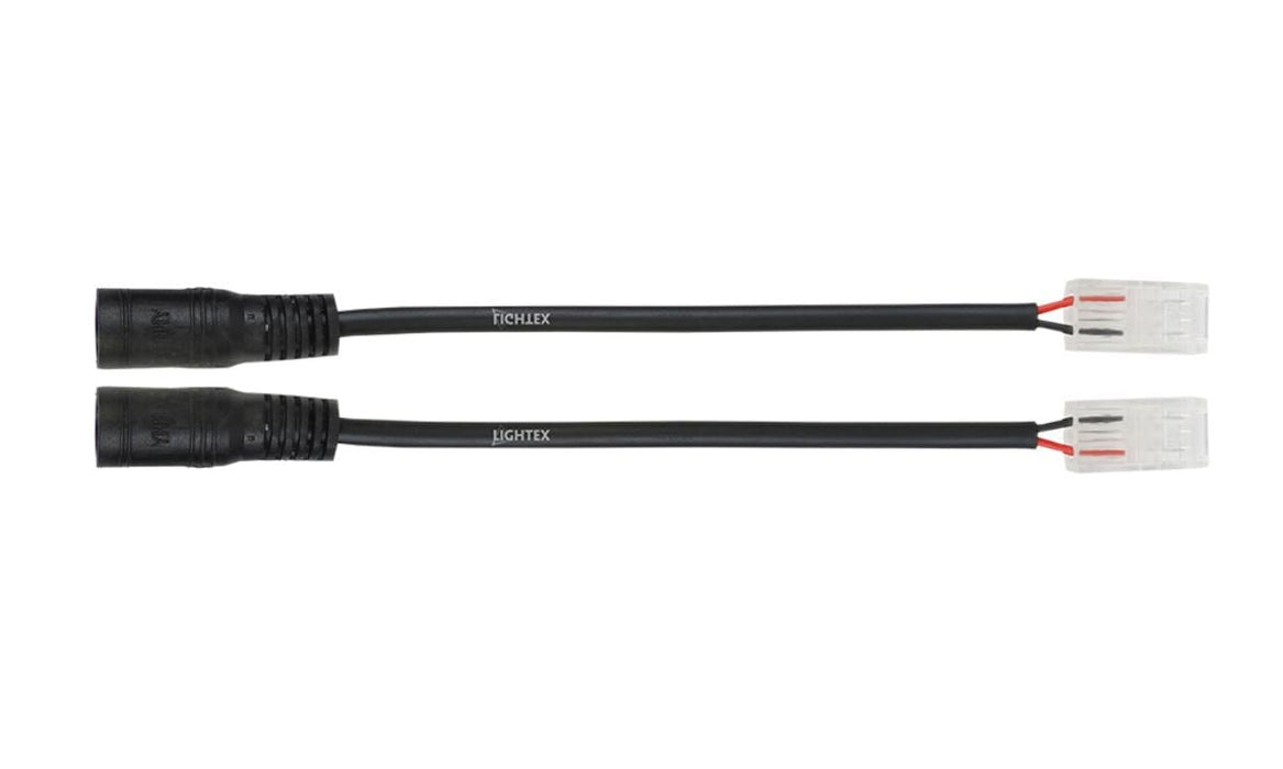 CONNECTOR WITH CLICK SOCKET 2PIN COB 8MM 2PCS