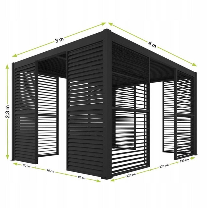 BLINDS FOR PERGOLA LUXE 3M ANTHRACITE