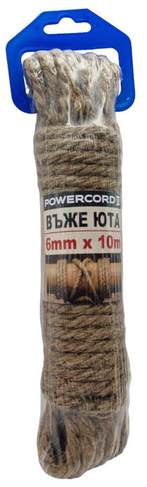 JUTE ROPE Ф6MM CONNECTION 10M