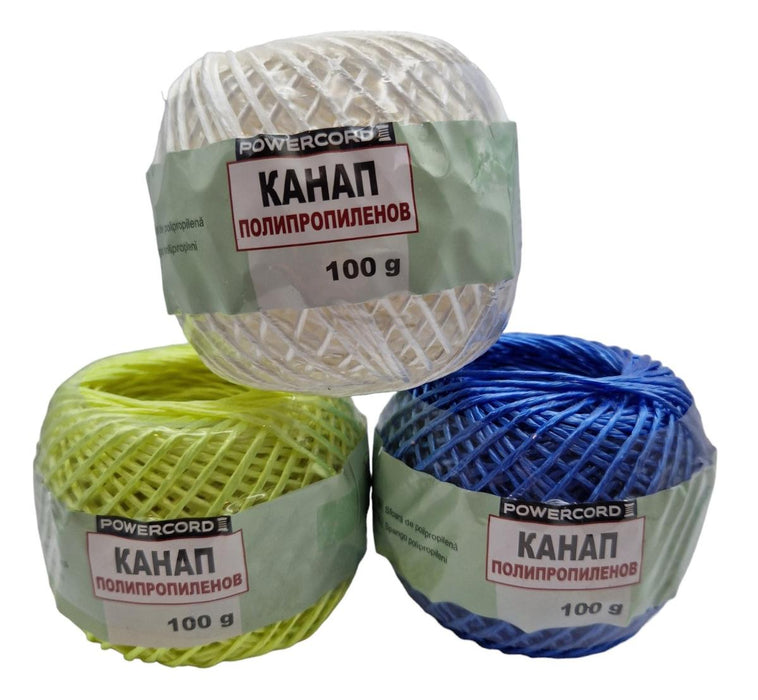 ROPE PP COLORED BALL 100G