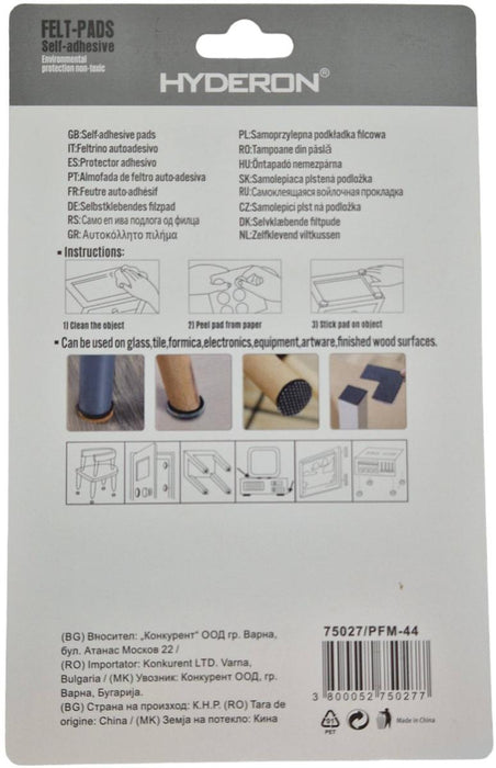 FELT PAD PFM-44 ROUND MIX 44 PCS