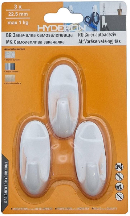 HANGER 22.5MM 3PCS WHITE