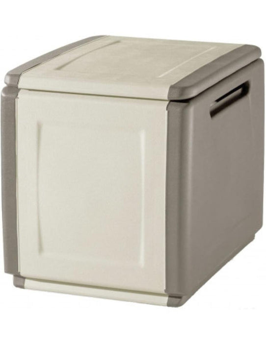 PVC CRATE BEIGE 54X53X57CM 130 LITERS