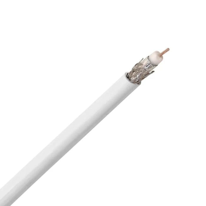 CABLE COAXIAL RG 6/96 CCS WHITE 10M