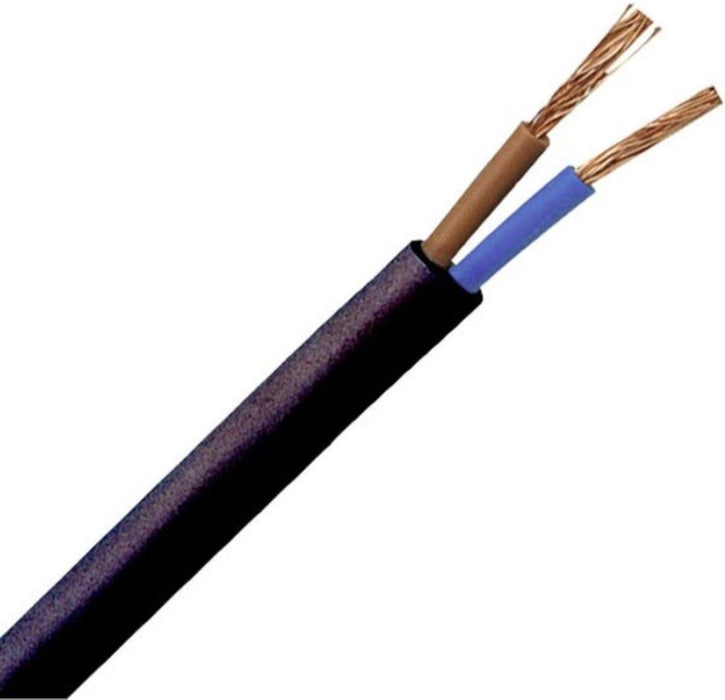 CABLE H03VV-F 2X0.75 MM2 BLACK 10M