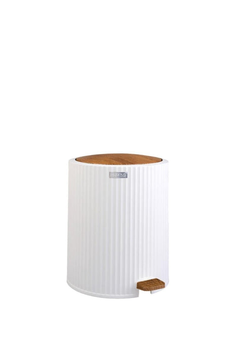 BATHROOM BASKET WITH PEDAL COLESIUM 5 L WHITE