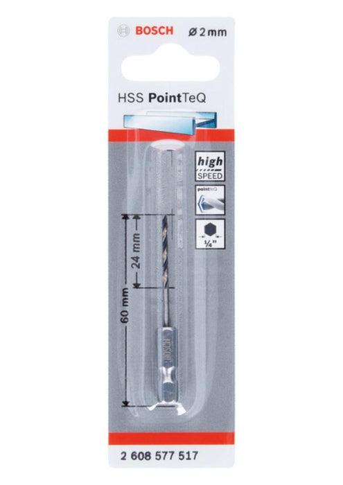 DRILL METAL 2.0MM HEX POINTTEQ BOSCH