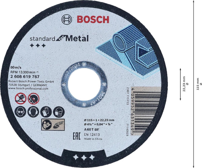 METAL DISC Ф115Х1.0MM BOSCH