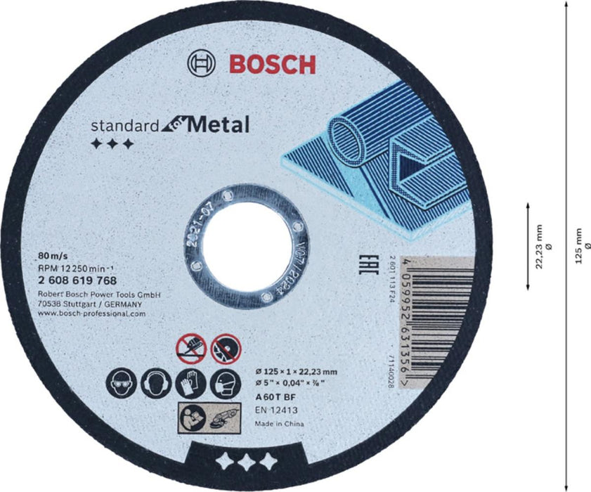 METAL DISC Ф125Х1.0MM BOSCH