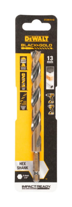 METAL DRILL 13.0MM HEX DEWALT