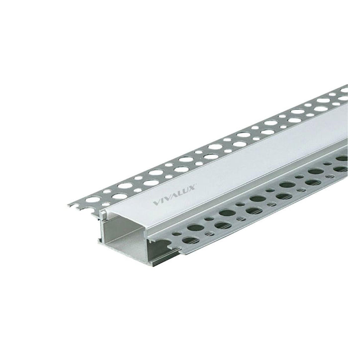 ALUMINUM PROFILE FOR LED STRIPS 6.1X1.4X200CM