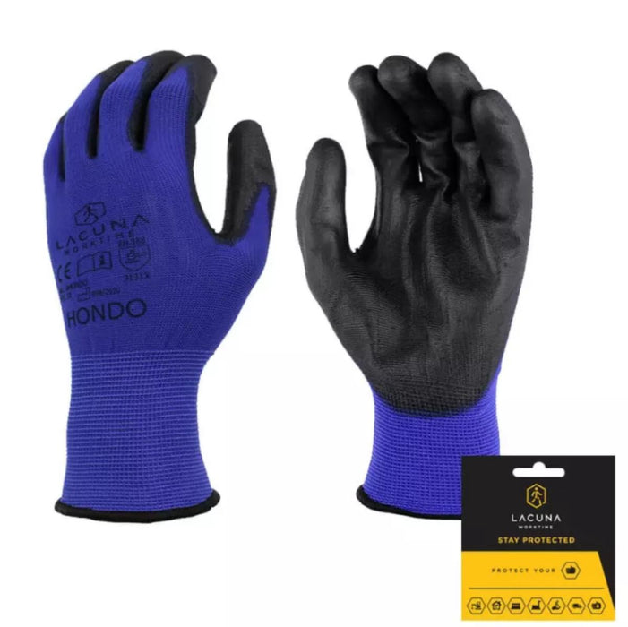 GLOVES HONDO PU/POLYAMIDE BLUE