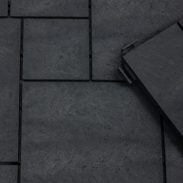DECKING TILE MOSAIC GRAPHITE 30X30CM 6PCS