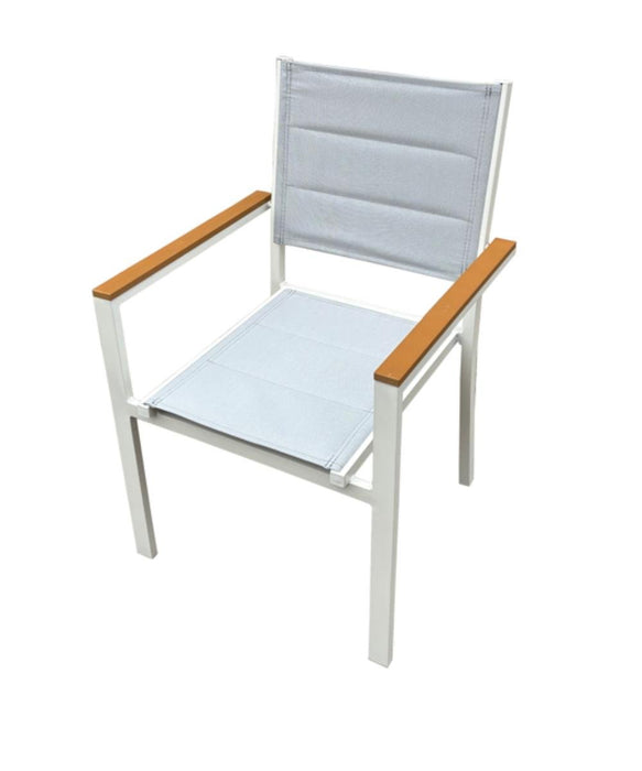 METAL CHAIR TRON WITH TEXTILE 61x57x88 CM