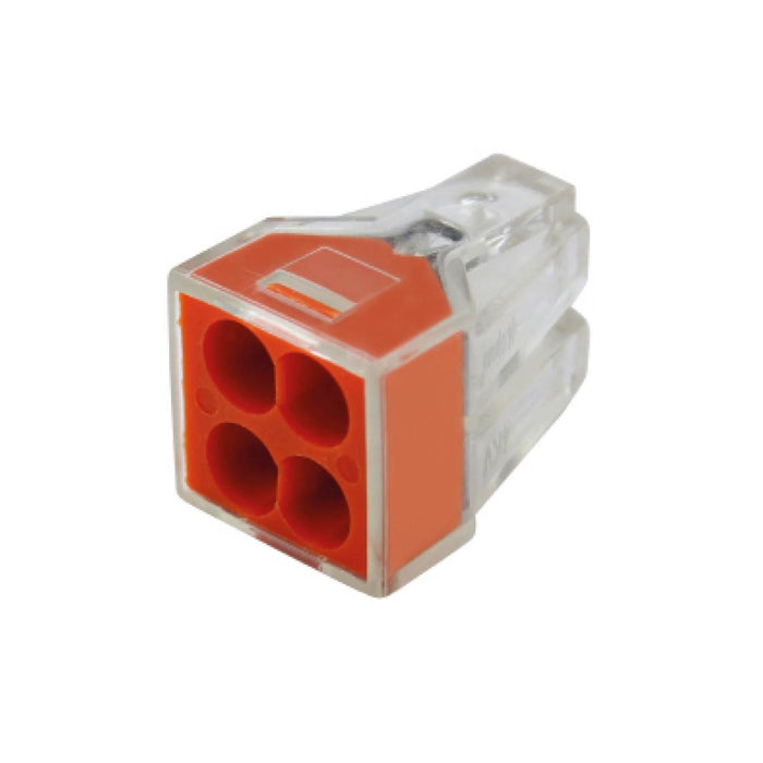 QUICK CONNECTOR 4X0.75-2.5MM2 ORANGE COMMEL