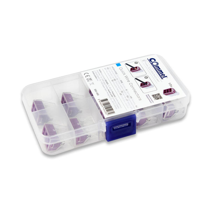QUICK CONNECTOR 6X0.75-2.5MM2 PURPLE COMMEL