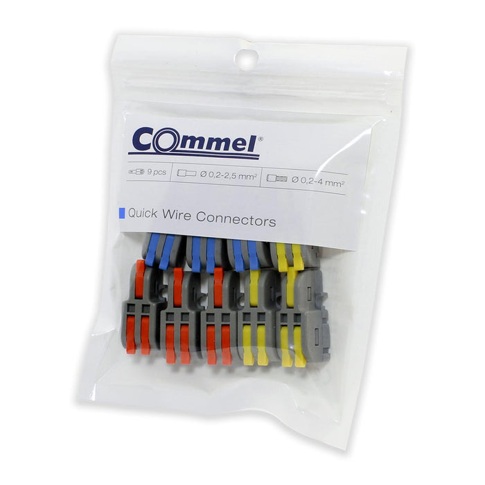 QUICK CONNECTOR 1P/2X0.2-4MM2 COMMEL