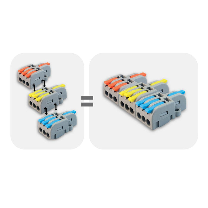 QUICK CONNECTOR 1P/3X0.2-4MM2 COMMEL