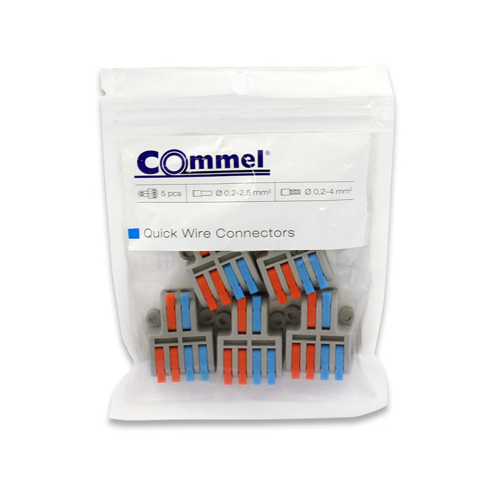 QUICK CONNECTOR 2P/4X0.2-4MM2 COMMEL