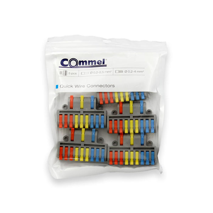 QUICK CONNECTOR 3P/9X0.2-4MM2 COMMEL