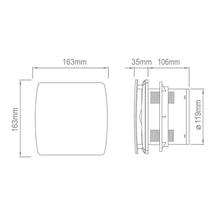 FAN F120MM BLACK 160M3/H COMMEL