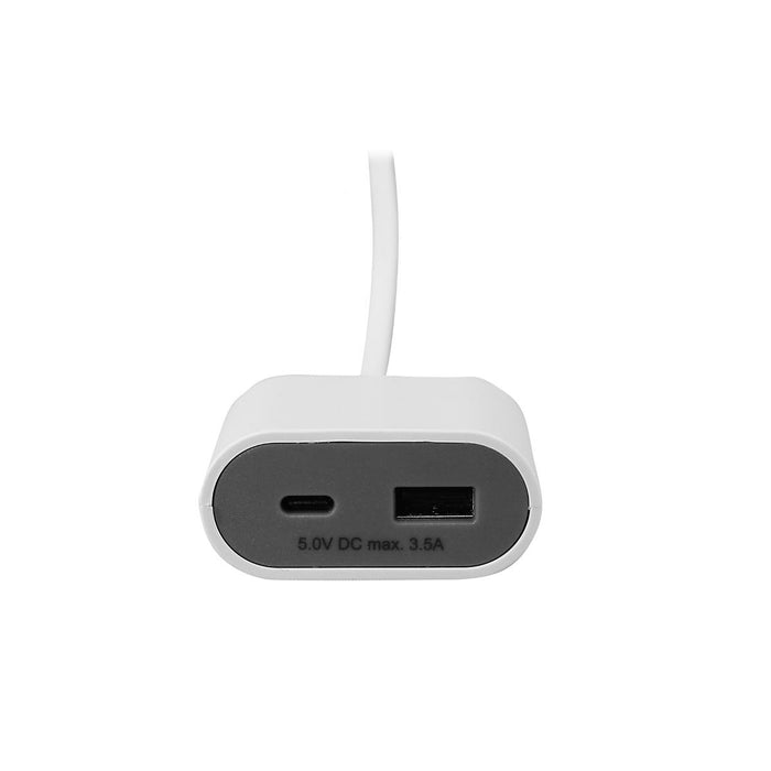 EXTENSION 1.5M 2XUSB A+C 15W WHITE COMMEL