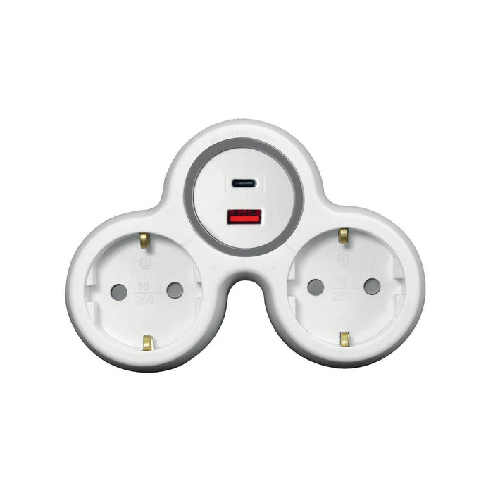 ADAPTER FOR CONTACT USB A+C 2SHUKO COMMEL