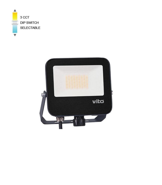 LED FLOODLIGHT DANUBE 30W 3CCT IP66 WHITE