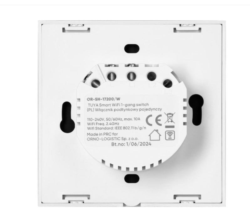 TUYA SMART WI-FI SINGLE-POLE SWITCH WHITE