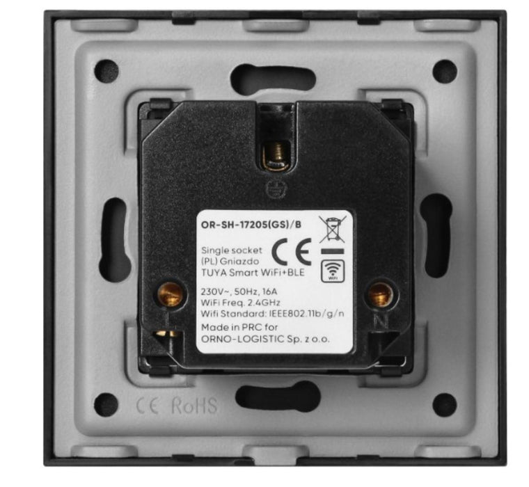 TUYA SMART WI-FI BLACK SOCKET