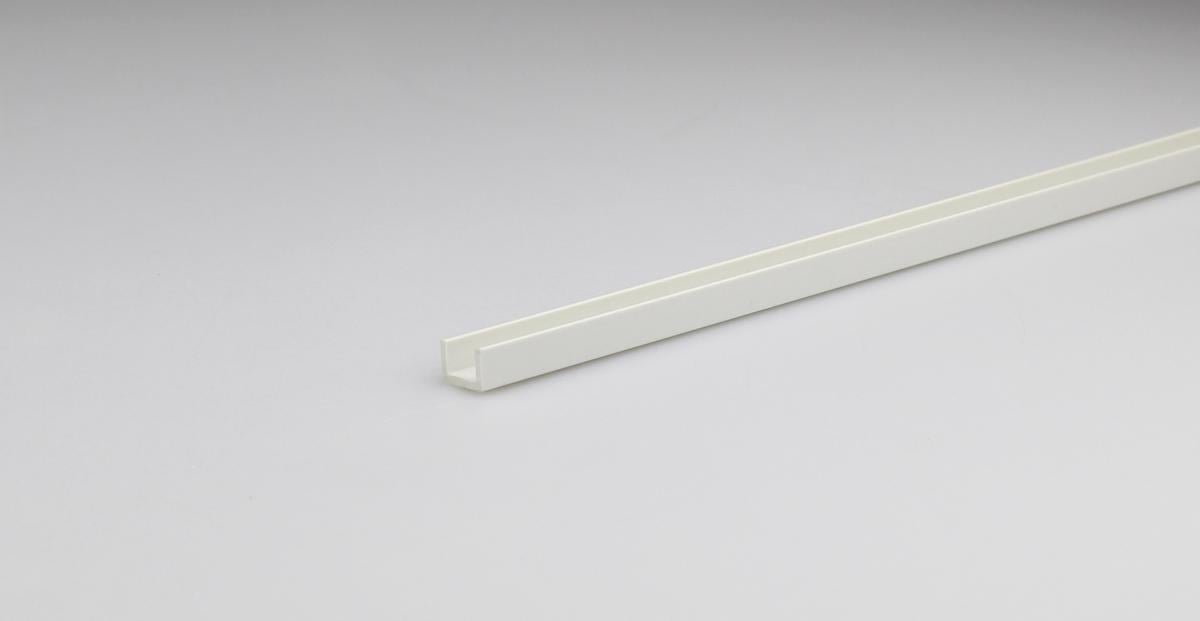 PVC U-PROFILE 10X14MM/1M WHITE