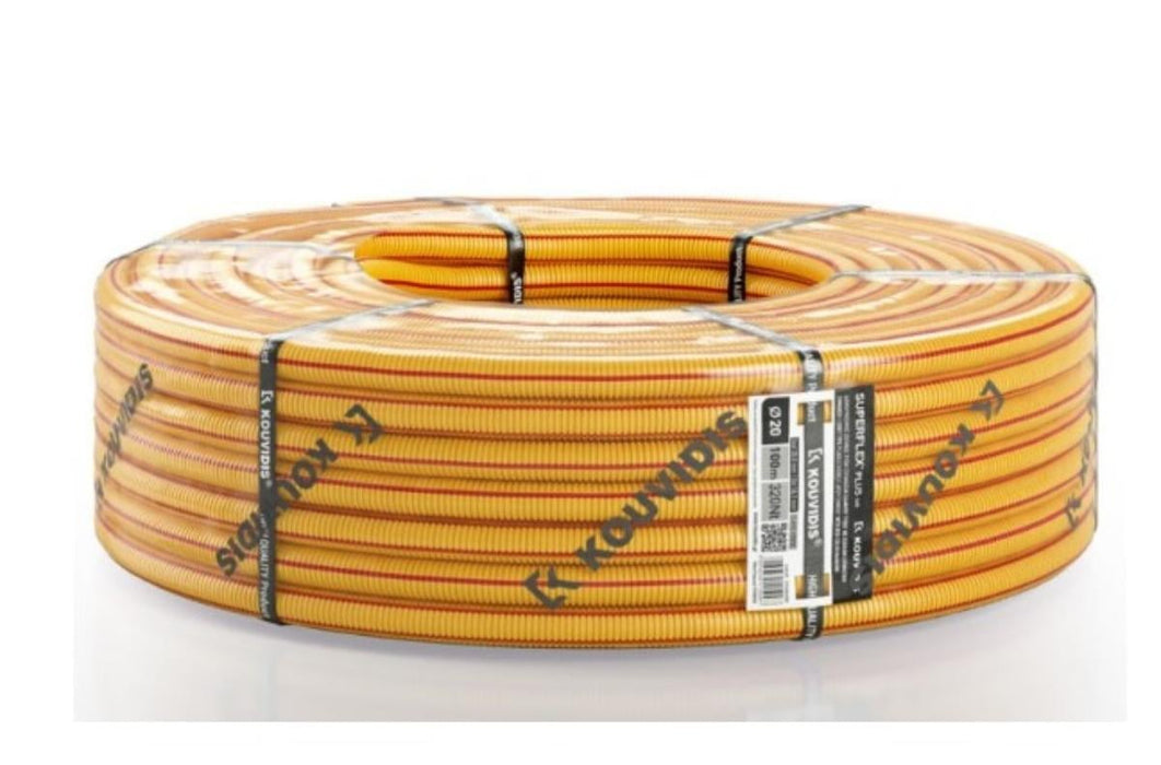 CORRUGATED PIPE F20MM HF 100M KOUVIDIS