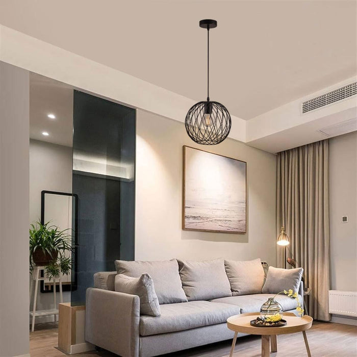 PENDANT LARS WIRE 1XE27 BLACK 230V