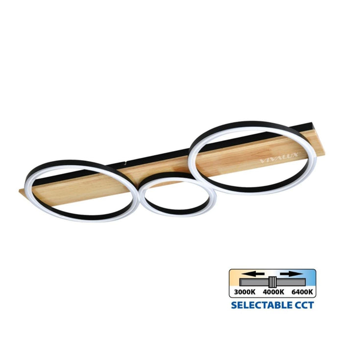 LED CEILING LAMP MATTEO 32W 3000-6400K BLACK
