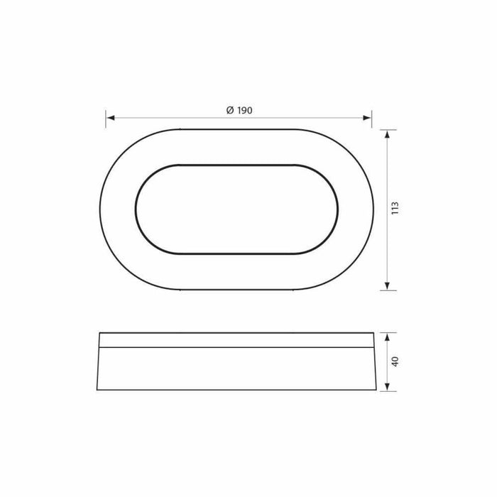 LED LIGHTING FIXTURES DOLCE/O 11W WHITE